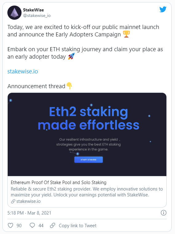 Ethereum StakeWise