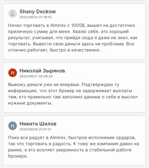 Almirex отзывы